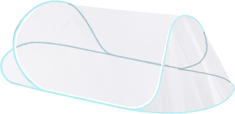 CMINGJ Large Pop Up Mosquito Tent, Portable Foldable Mosquito Net for Bed Camping Travel Patio (78 * 31 * 22inch) (Blue Fixed Size) - Image 1